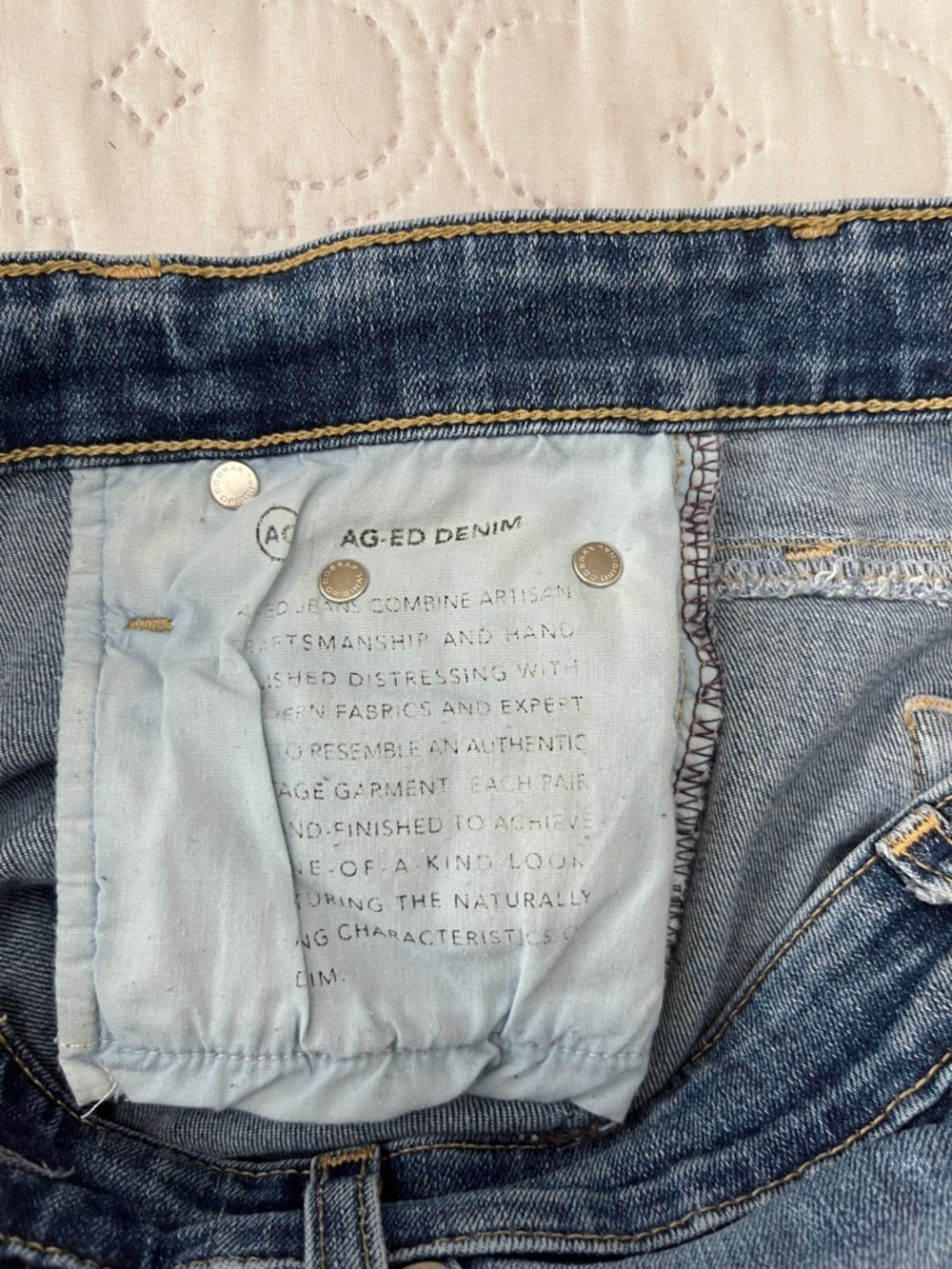 AG Adriano Goldschmied Mari Mid-Rise Slim Straight Jeans 15 Years Shoreline 28 - Picture 12 of 14